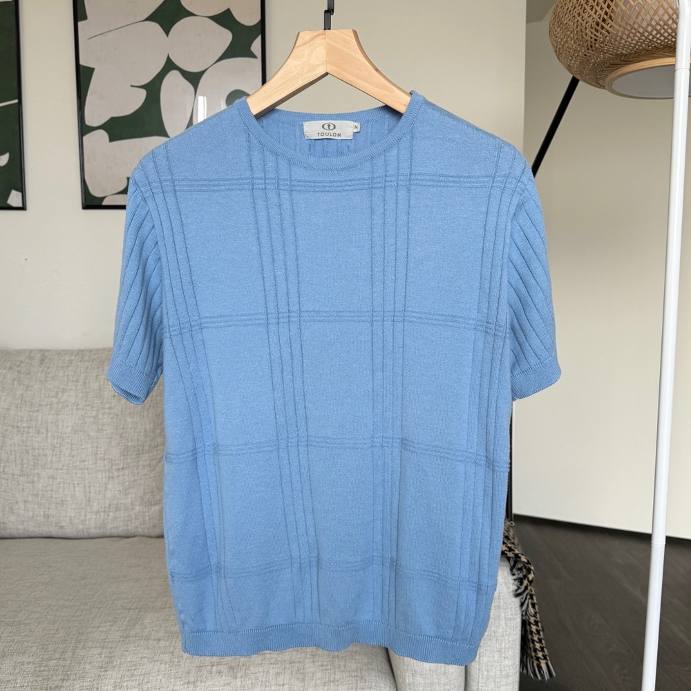 Vintage blue oversized/baggy top